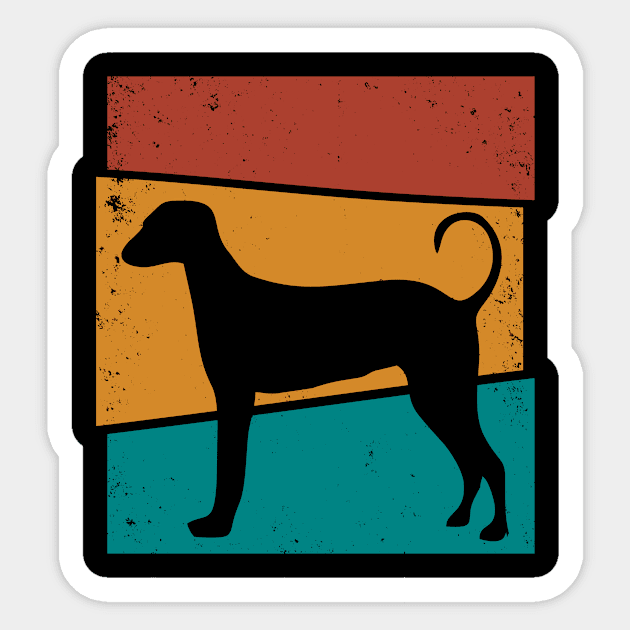 Retro Dog Rajapalayam Sticker by Shirtjaeger